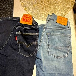 Two (2) pairs of Boy’s Levi pants size 12 excellent condition.